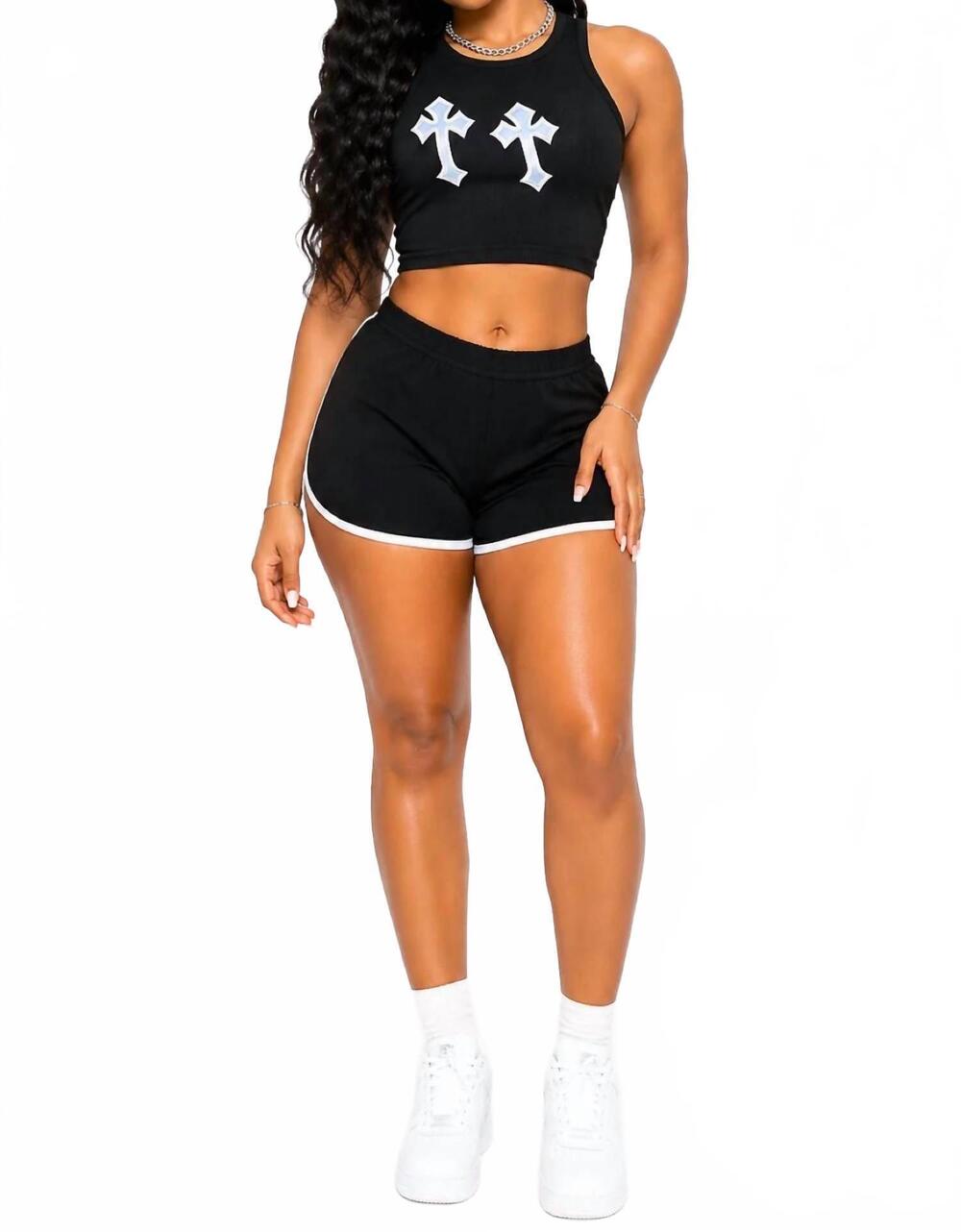 NEW JNK must be summer stretch dolphin trim shorts in black
